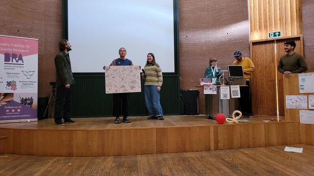 One of the groups with their map output