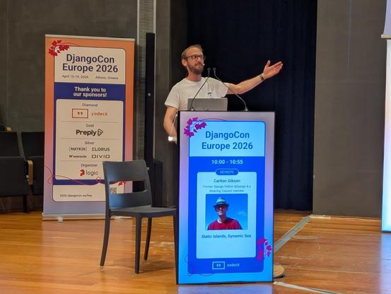 Carlton on the stage