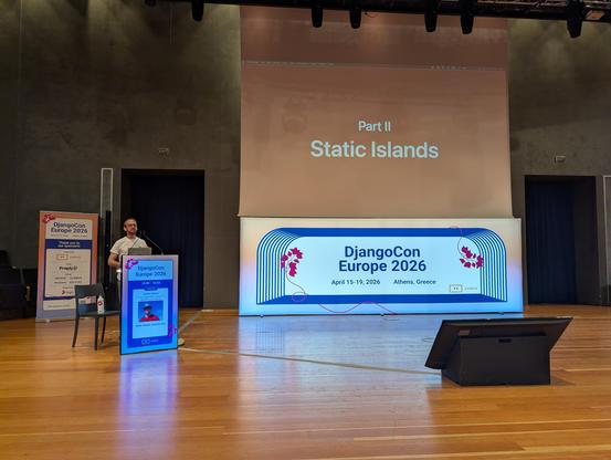 Carlton on the stage