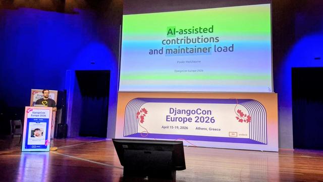 Speaker on the stage