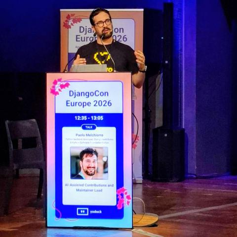 Speaker on the stage