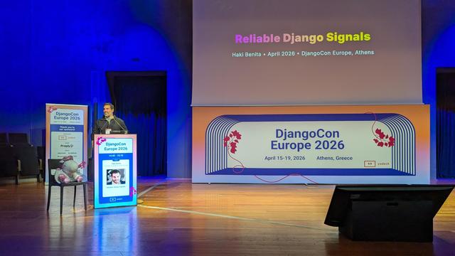 Speaker on the stage