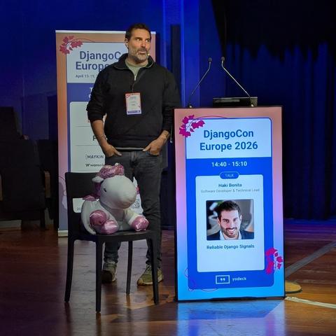 Speaker on the stage