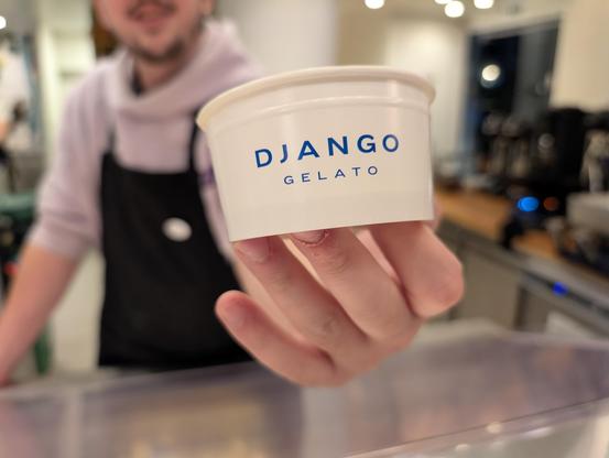 People having ice cream 