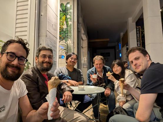 People having ice cream 