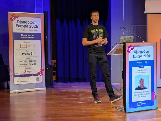Speaker on stage 