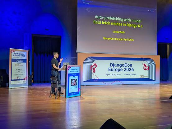 Speaker on stage 