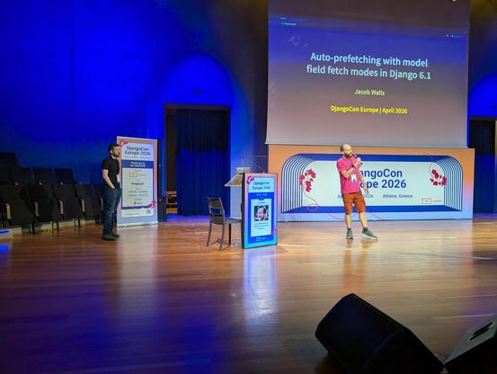Speaker on stage 