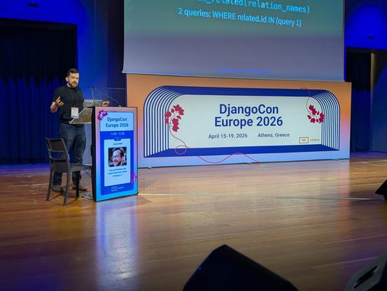 Speaker on stage 