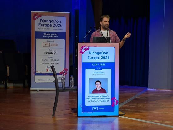 Speaker on stage 
