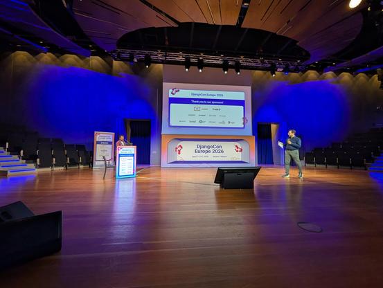 Speaker on stage 