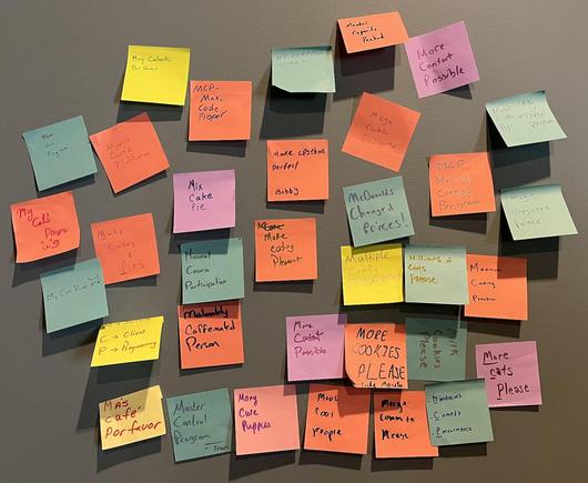 MCP collage of post-its