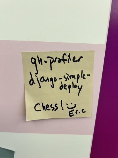 Sticky note from sprint board
