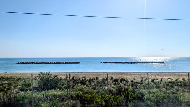 Adriatic sea with beach
