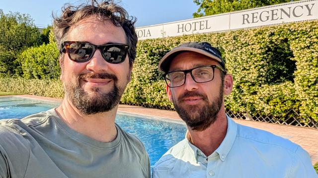 Selfie at the swimming pool 