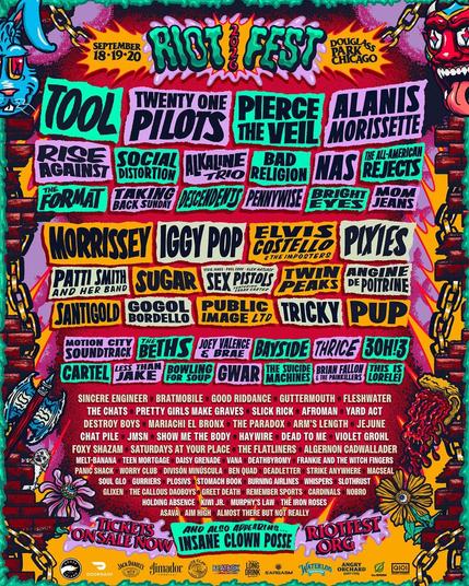 Riot Fest poster. Bro don't be mad but I'm not about to type all the band names out r n
