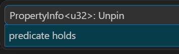 PropertyInfo<u32>: Unpin
> predicate holds