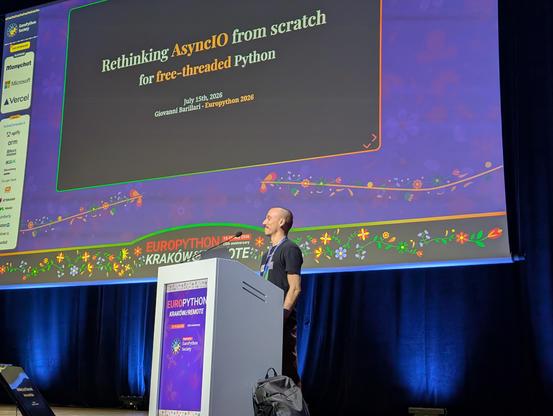 Speaker on stage