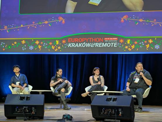 People on stage