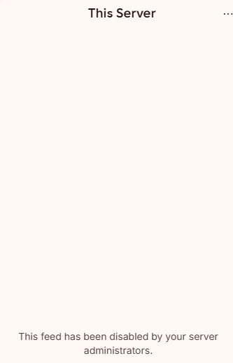 This Server
This feed has been disabled by your server administrators.