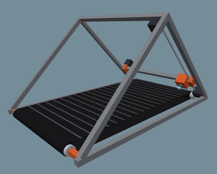 Simulated Belt Printer