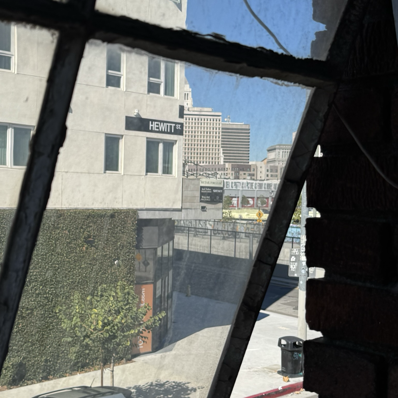 view northwest from where I'm staying