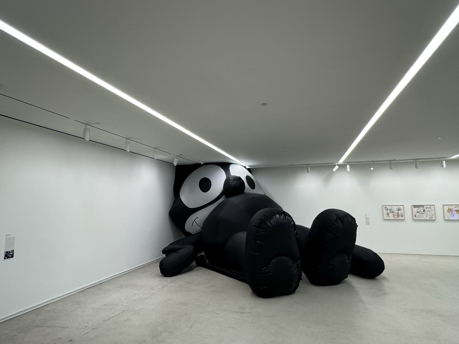 Inflatable Felix by Mark Leckey at the Marciano Foundation