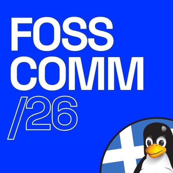 FOSSCOMM2026 + GreekLUG Logo